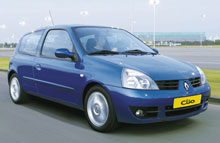 Renault Clio II kan fås som Van fra kr. 69.900 (82.470 inkl. moms).