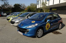 Biler fra PSA Peugeot Citroën udleder mindst CO2. Her ses Peugeot 207 til biodiesel.