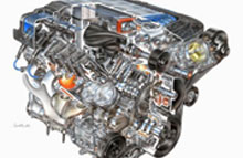 Den ny V-8-motor, der skal smides i Corvette ZR1