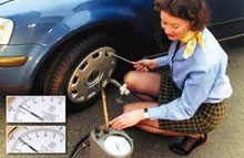 Tjek dæktrykket hver måned, anbefaler TÜV. Foto: Conti.