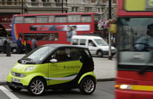 100 Smart-biler har siden 207 kørt på el i London som led i en test. 