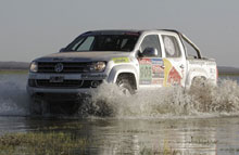 Amarok er sammen med Volkswagen Transporter officiel følgebil for Rally Dakar 2010.