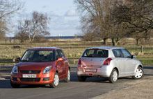 Små biler, der bruges som bil nr. 2, får flere skader end bil nr. 1.