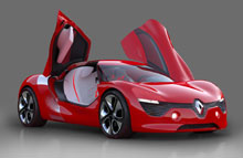 Renault Dezir -el-konceptbil med fart på.
