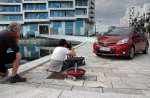 8tallet i Ørestaden på Amager skaber kulissen til de officielle billeder af Toyota Yaris.