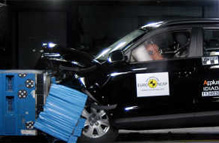 Audi Q3 fik topkarakter i Euro NCAP-testen. Foto: Euro NCAP
