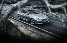 BMW&apos;s første coupé med fire døre er med på årets første biludstilling i Detroit. Det er M6 Gran Coupé. Foto: BMW