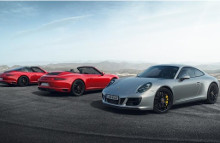 911 Targa 4 GTS, 911 Carrera 4 GTS Cabriolet and 911 Carrera 4 GTS.