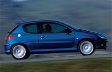 Peugeot 206 tegnede sig for 4,4 % af det samlede salg og blev dermed marts bestseller.