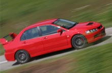 Sportslig EVO IX med optimal affjedring og firehjulstræk