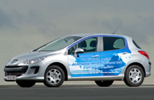 Peugeot 308 med biodiesel i tanken: CO2-udledning på kun 99 g/km.