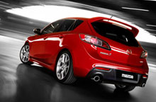 Mazda3 MPS - vises i Geneve sammen med Mazda3 i-stop uden tagspoiler