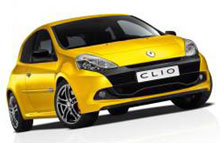 Clio Renault Sport - ryk til højre, hvis du ser den i bakspejlet.