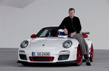 Walther Rörhl, tidligere verdensmester i rally, vil køre race i standard-Porsche.
