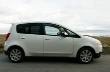 Mitsubishi Colt kan leases fra 1.595 kr. pr. måned.