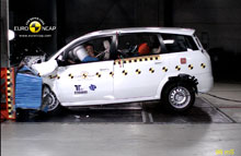 Kinesiske Landwind CV9 fik kun 2 Euro NCAP-stjerner. Foto: Euro NCAP.