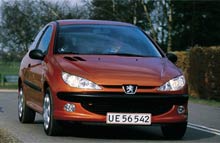 Danskerne har for alvor taget Peugeot 206 til sig.