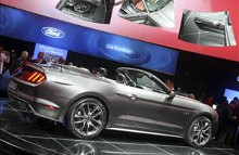 Ford Mustang – den syvende generation kommer både som lukket coupé og som her, åben cab. med kaleche.
