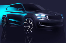 SKODA viser den nye SUV konceptbil VisionS på det kommende Geneve Motorshow.