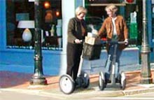 Dean Kamens fremtidsvision, hvor Segway har overtaget alt let transport over kortere afstande.