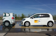 I dag stiller Euro NCAP krav om, at nye biler selv skal kunne bremse for cyklister og andre bløde trafikanter. Også i mørke. (Foto: FDM/ADAC)