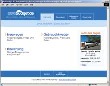 På Internetsiden Autobudget.de kan private og professionelle lave en gratis vurdering af stort set samtlige biler på det tyske marked.