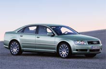 Den store aluminiumssedan, Audi A8 4,0 TDI Quattro, er udrustet med en af markedets kraftigste ottecylindrede dieselmotorer.