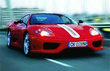 Ferrari 360 Stradale - Danmarkspremiere i Herning - bilen kører Sportscar Event torsdag og fredag og kan ses på Nyt om Bilers stand lørdag og søndag.